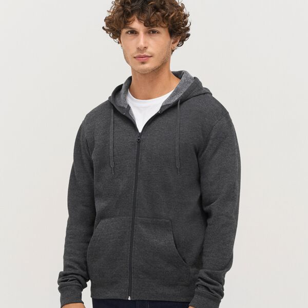 SOL'S Stone Zip Hooded Sweatshirt Thumbnail