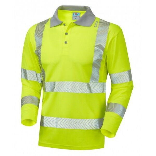 ECOVIZ- BARRICANE Coolviz Plus Sleeved Polo Shirt Thumbnail