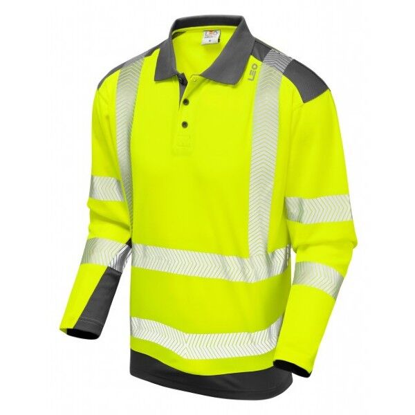 ECOVIZ- WRINGCLIFF Coolviz Plus Sleeved Polo Shirt Thumbnail